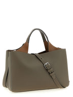 Grey Leather Handbag
