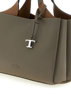 Grey Leather Handbag