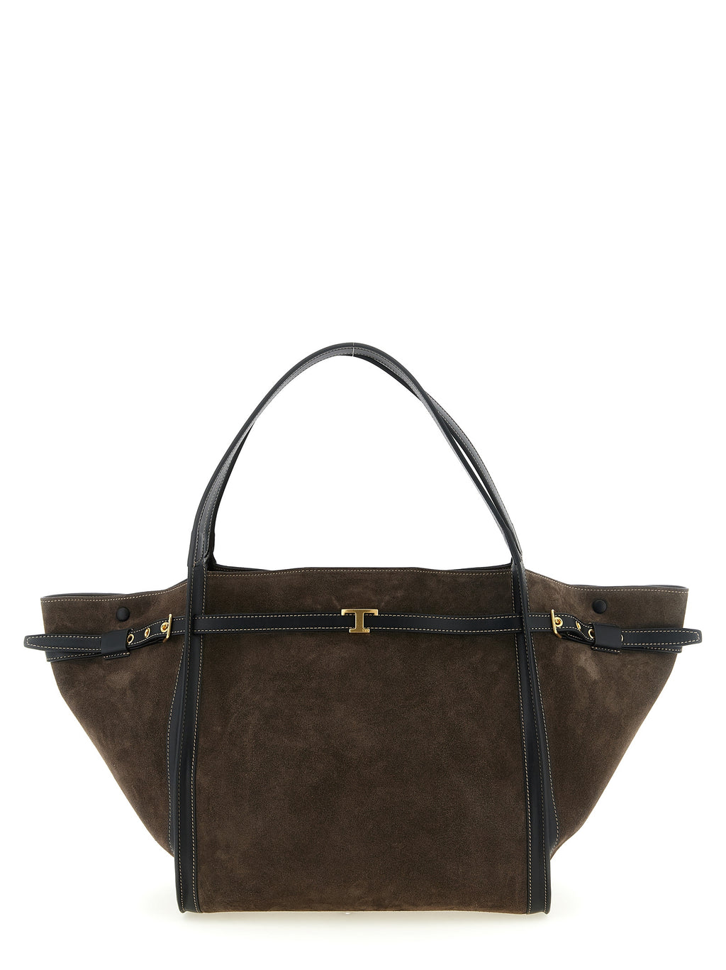 Brown Suede Tote Bag