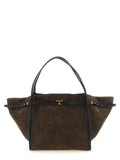 Brown Suede Tote Bag