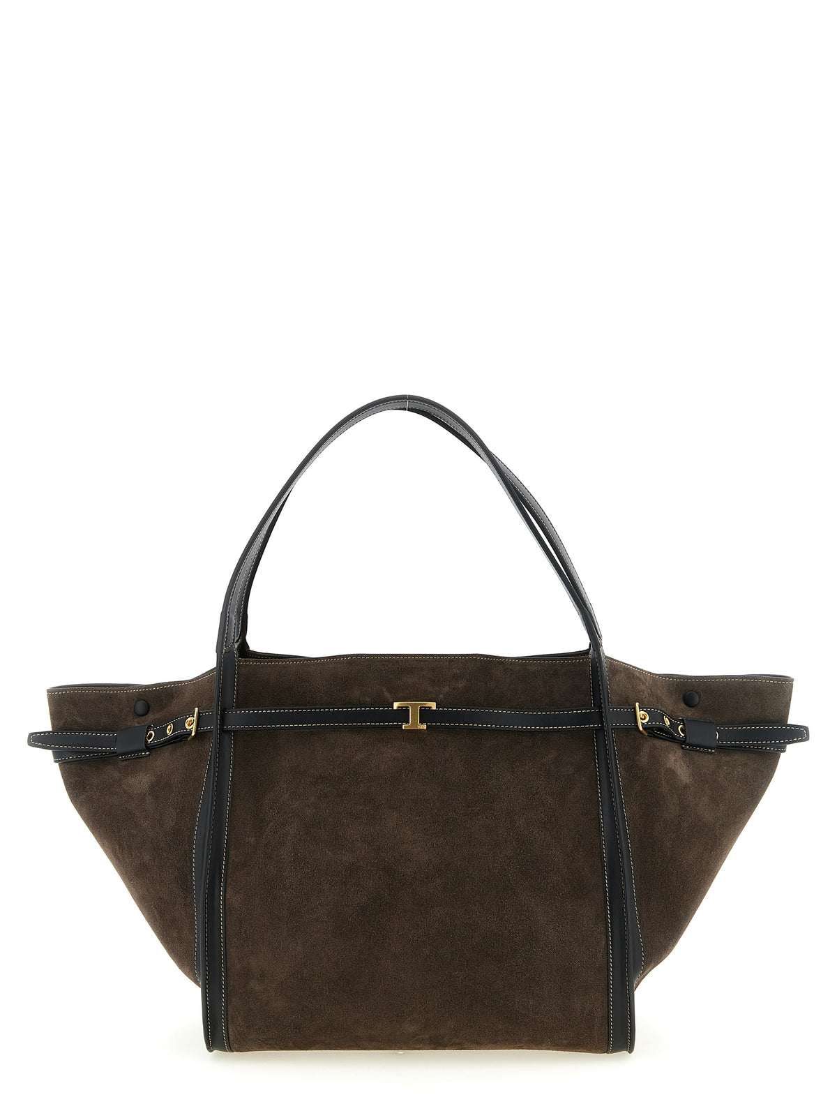 Brown Suede Tote Bag