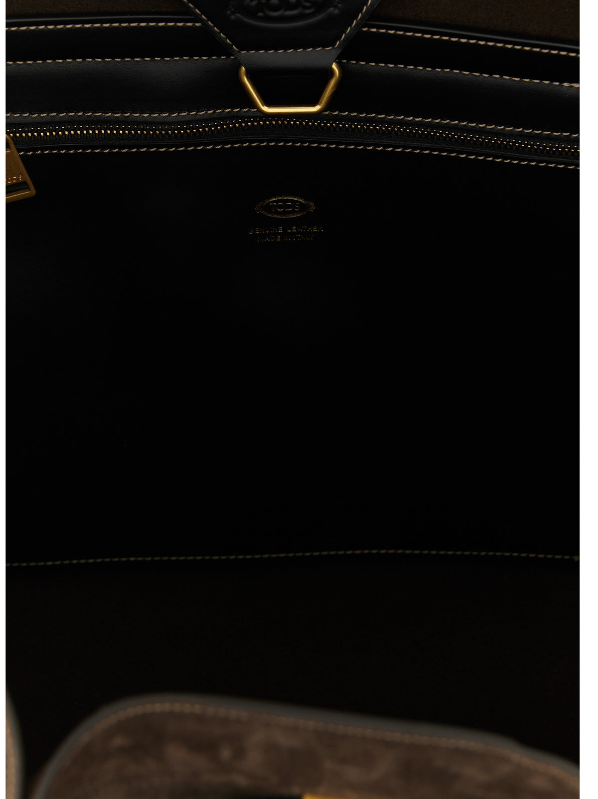 Brown Suede Tote Bag