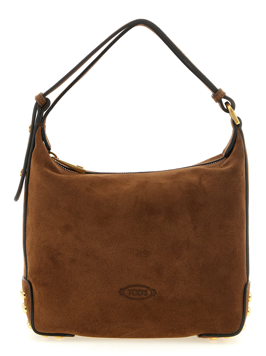 Brown Suede Shoulder Bag