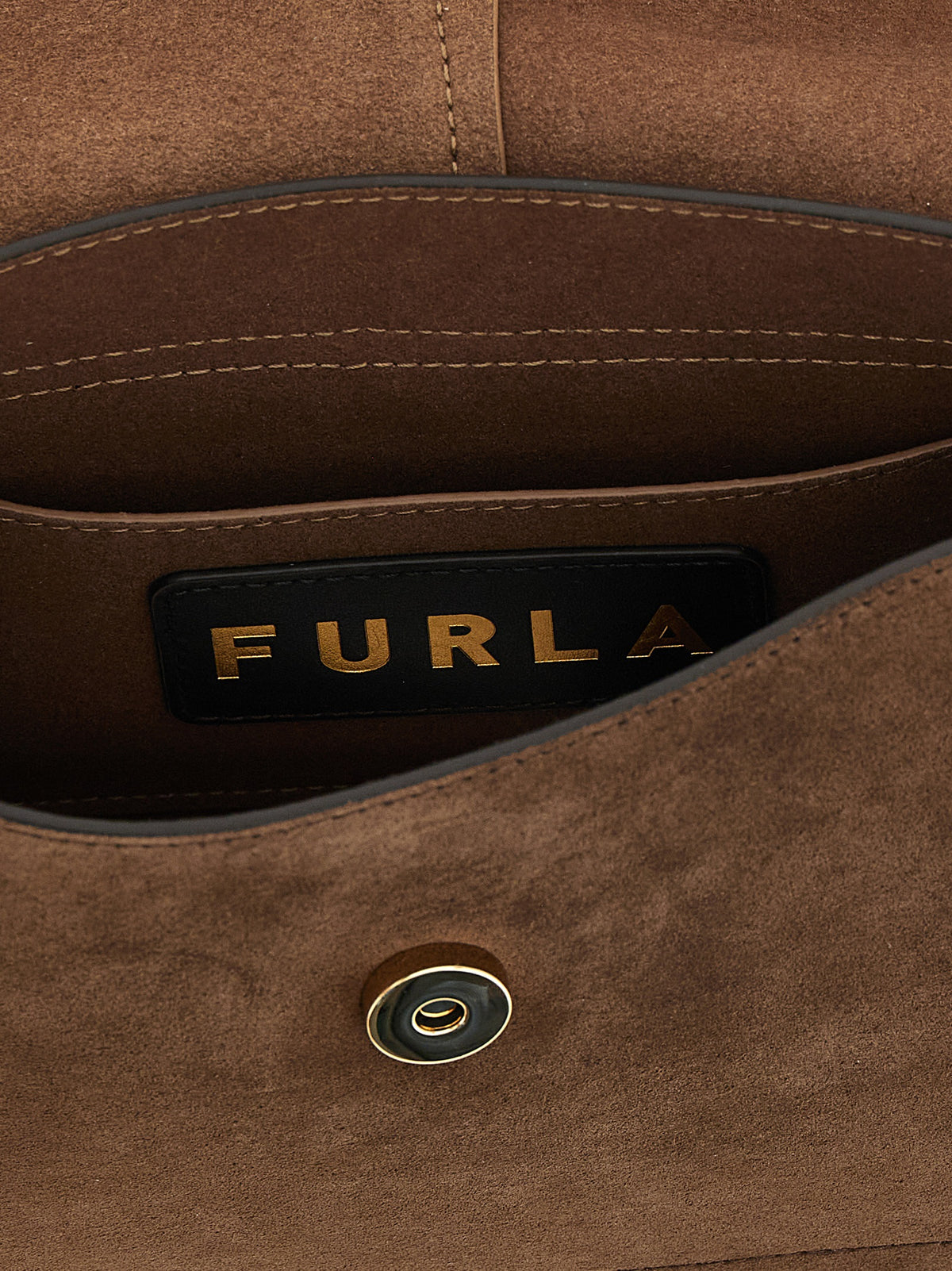 Brown Suede Handbag
