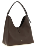Brown Suede Shoulder Bag