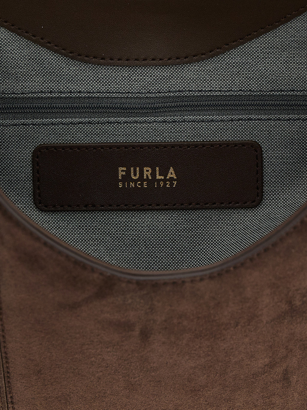 Brown Suede Shoulder Bag