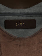 Brown Suede Shoulder Bag
