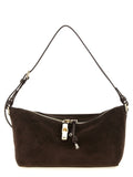 Brown Suede Shoulder Bag