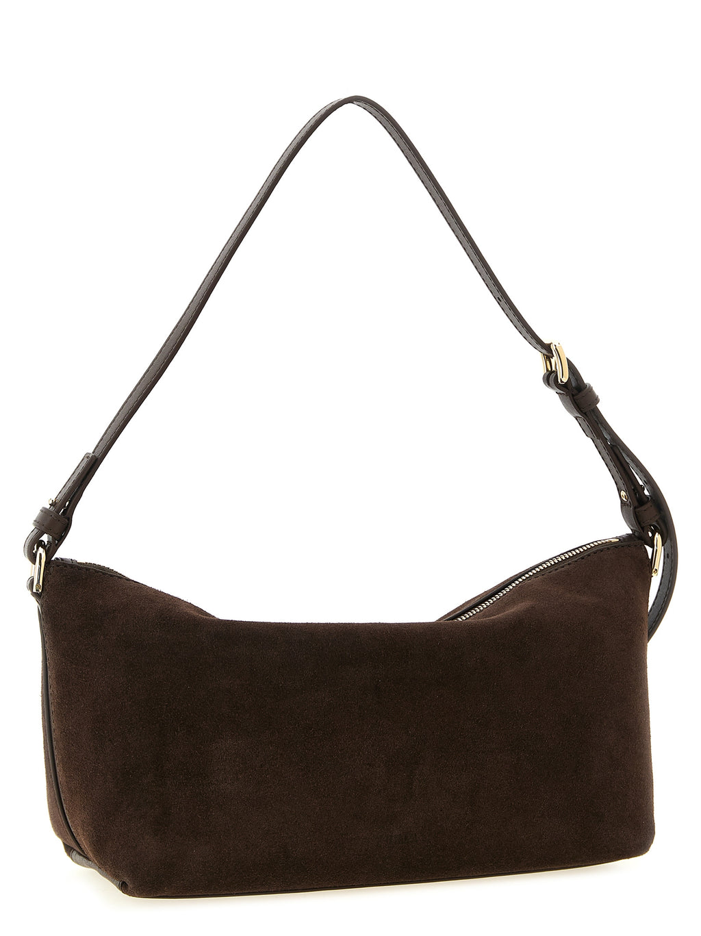 Brown Suede Shoulder Bag