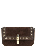 Brown Suede Crossbody Bag