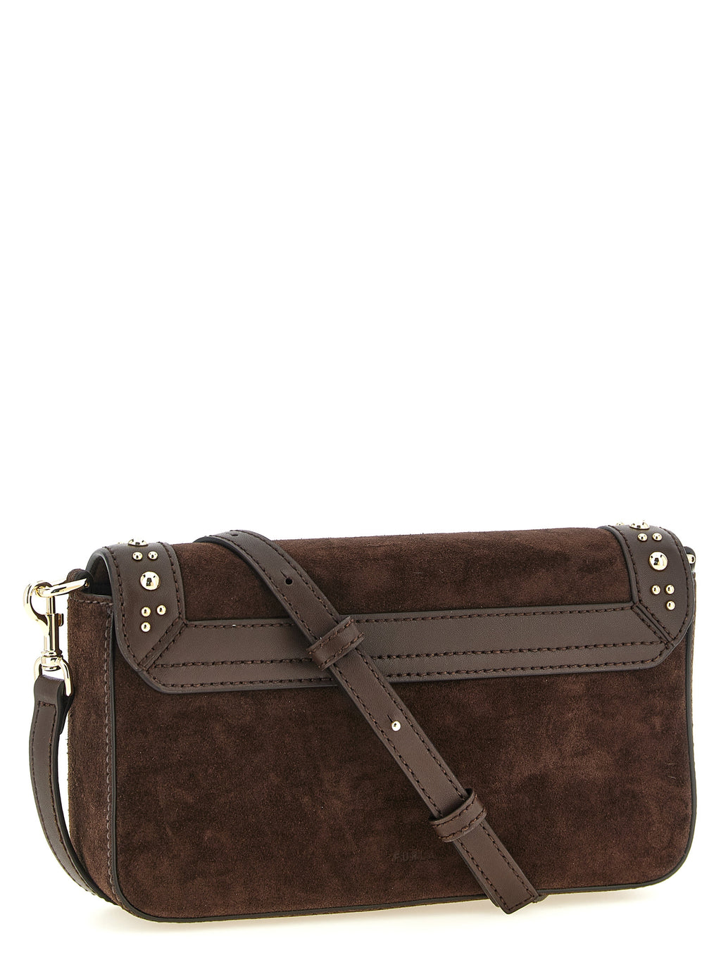 Brown Suede Crossbody Bag