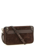 Brown Suede Crossbody Bag