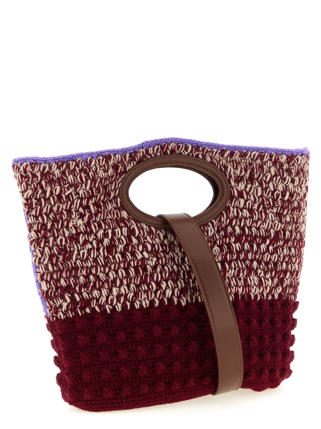 Wool Handbag – Burgundy