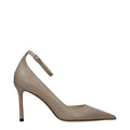 Grey Leather Sandals