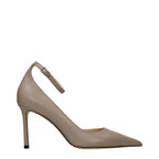 Grey Leather Sandals