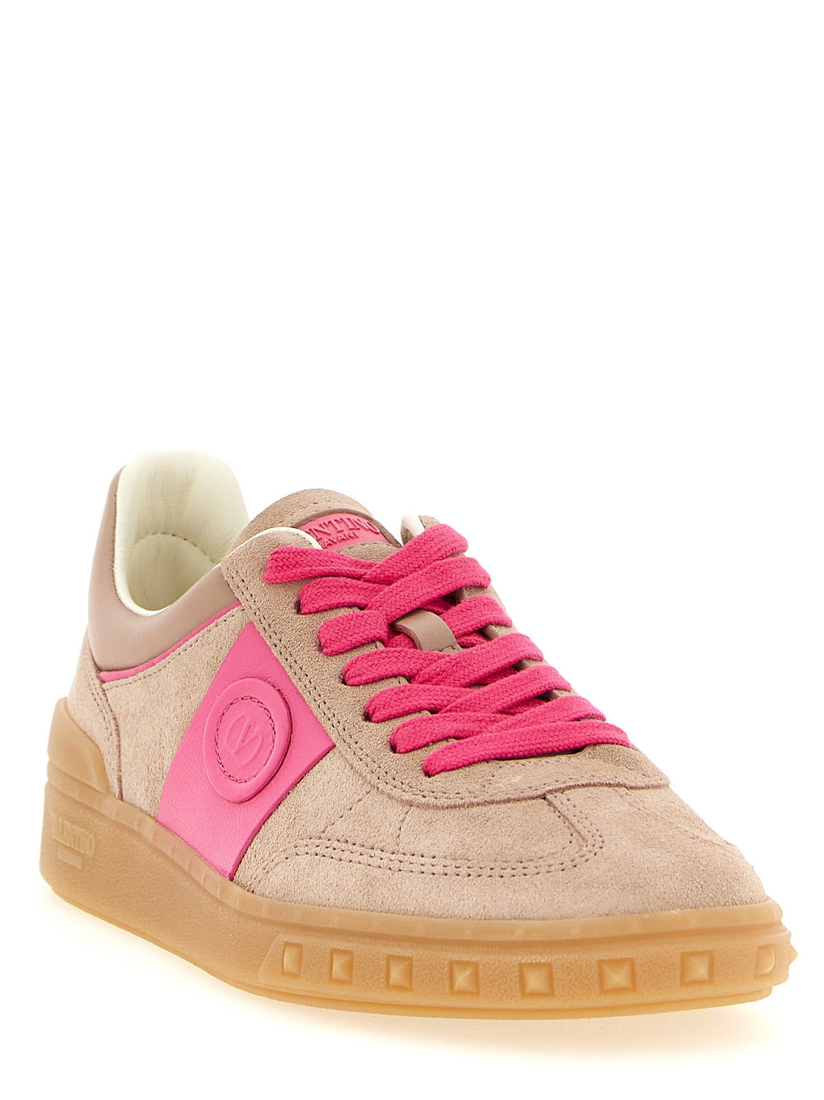 Pink Suede Sneakers