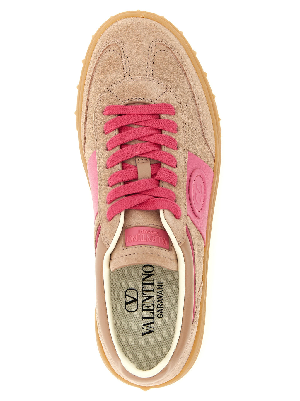 Pink Suede Sneakers