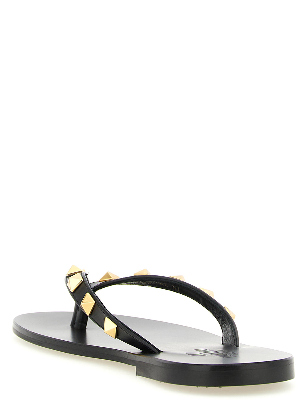 Black Leather Slides