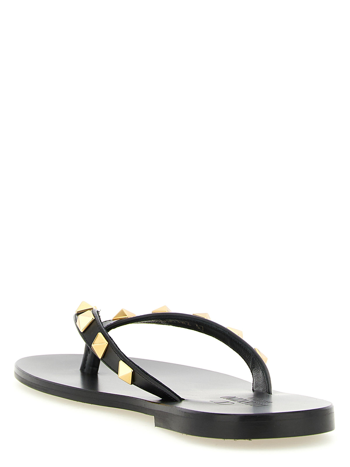 Black Leather Slides