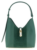 Green Suede Shoulder Bag