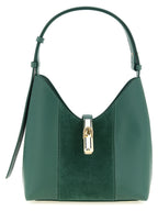 Green Suede Shoulder Bag