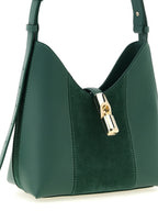 Green Suede Shoulder Bag