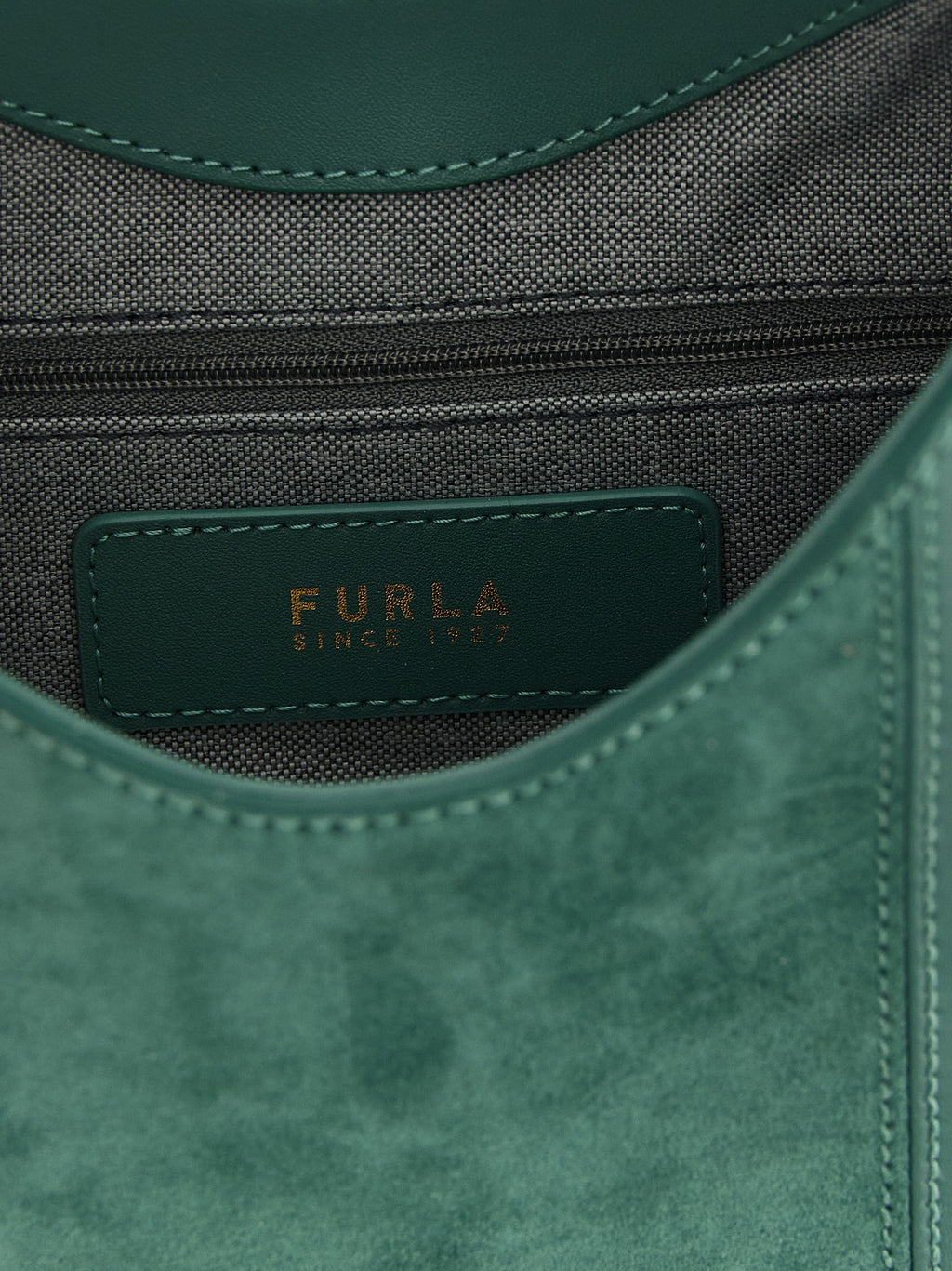 Green Suede Shoulder Bag