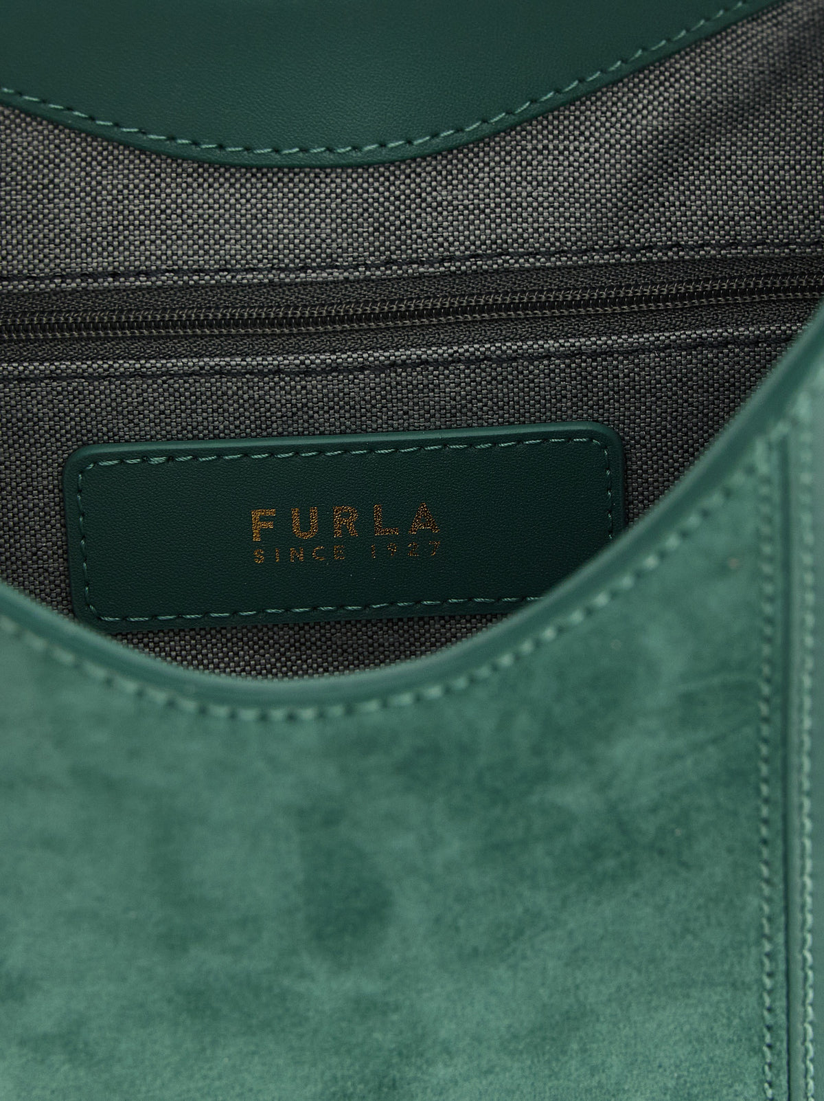 Green Suede Shoulder Bag