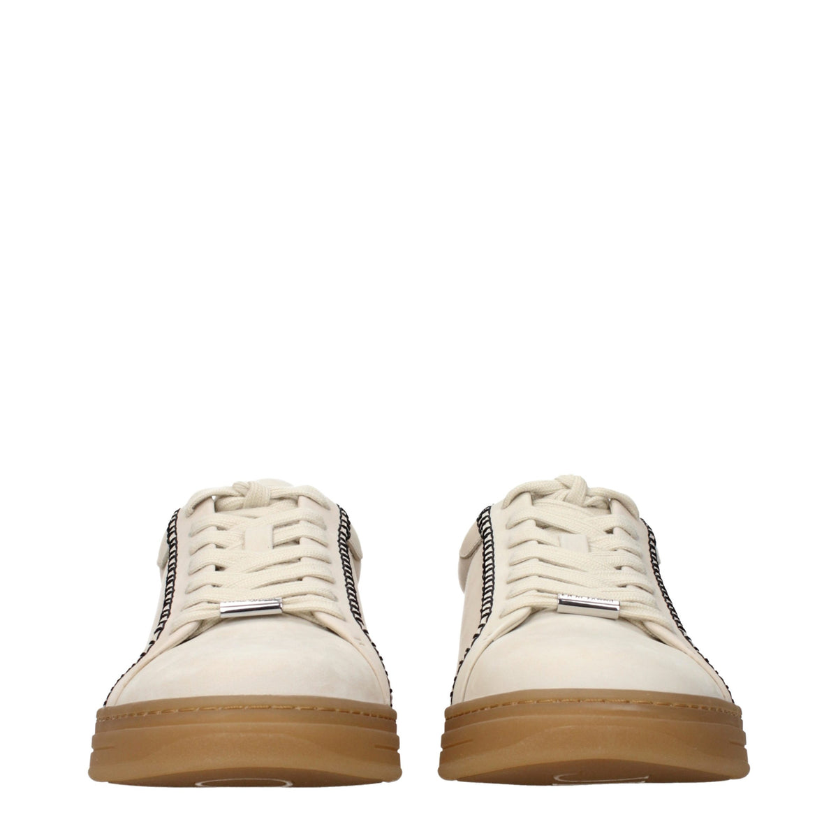 Beige Suede Sneakers