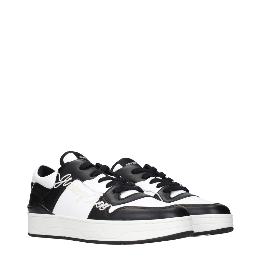 Leather Sneakers – Black