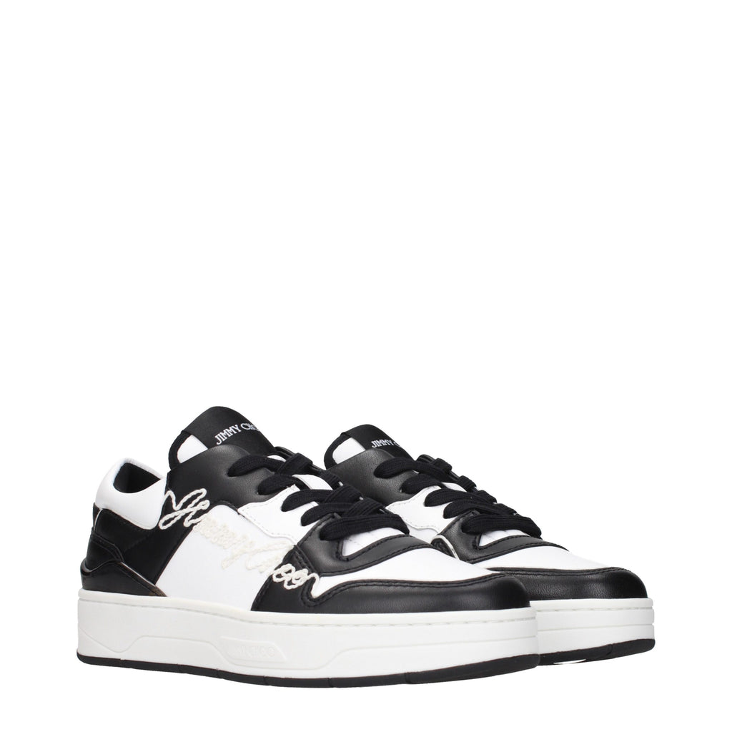 Black Leather Sneakers