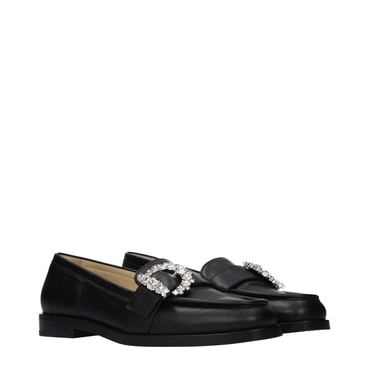 Black Leather Loafers