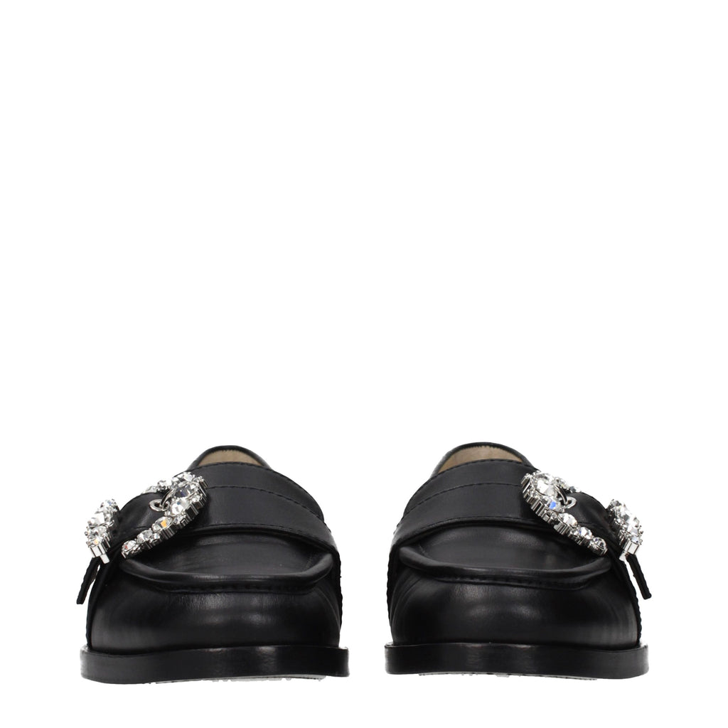 Black Leather Loafers
