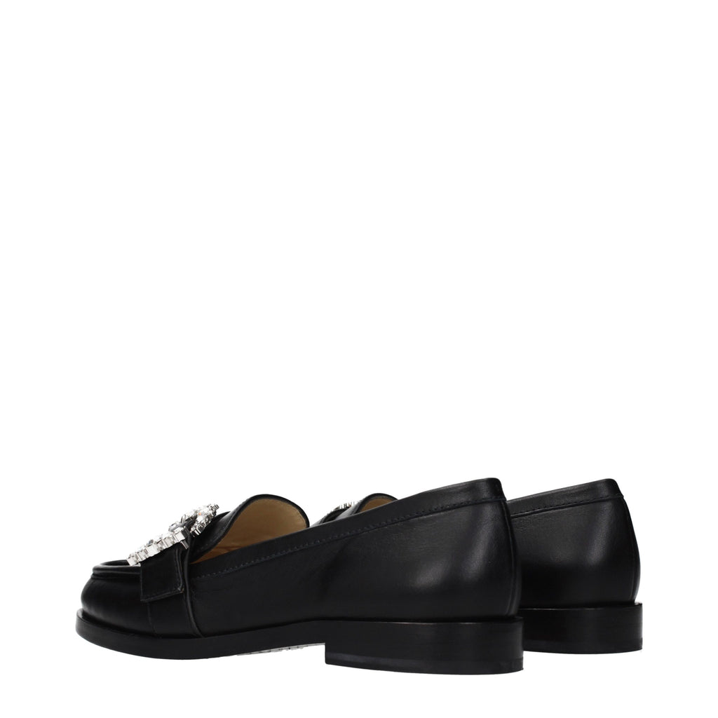 Black Leather Loafers