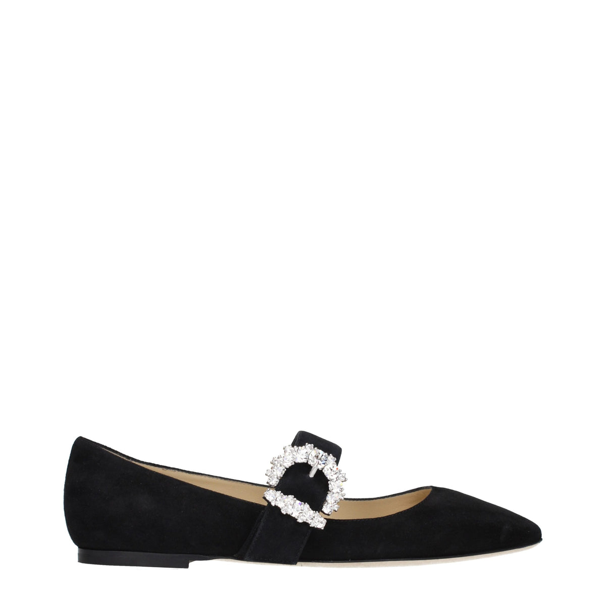 Black Suede Ballet Flats
