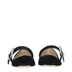 Black Suede Ballet Flats