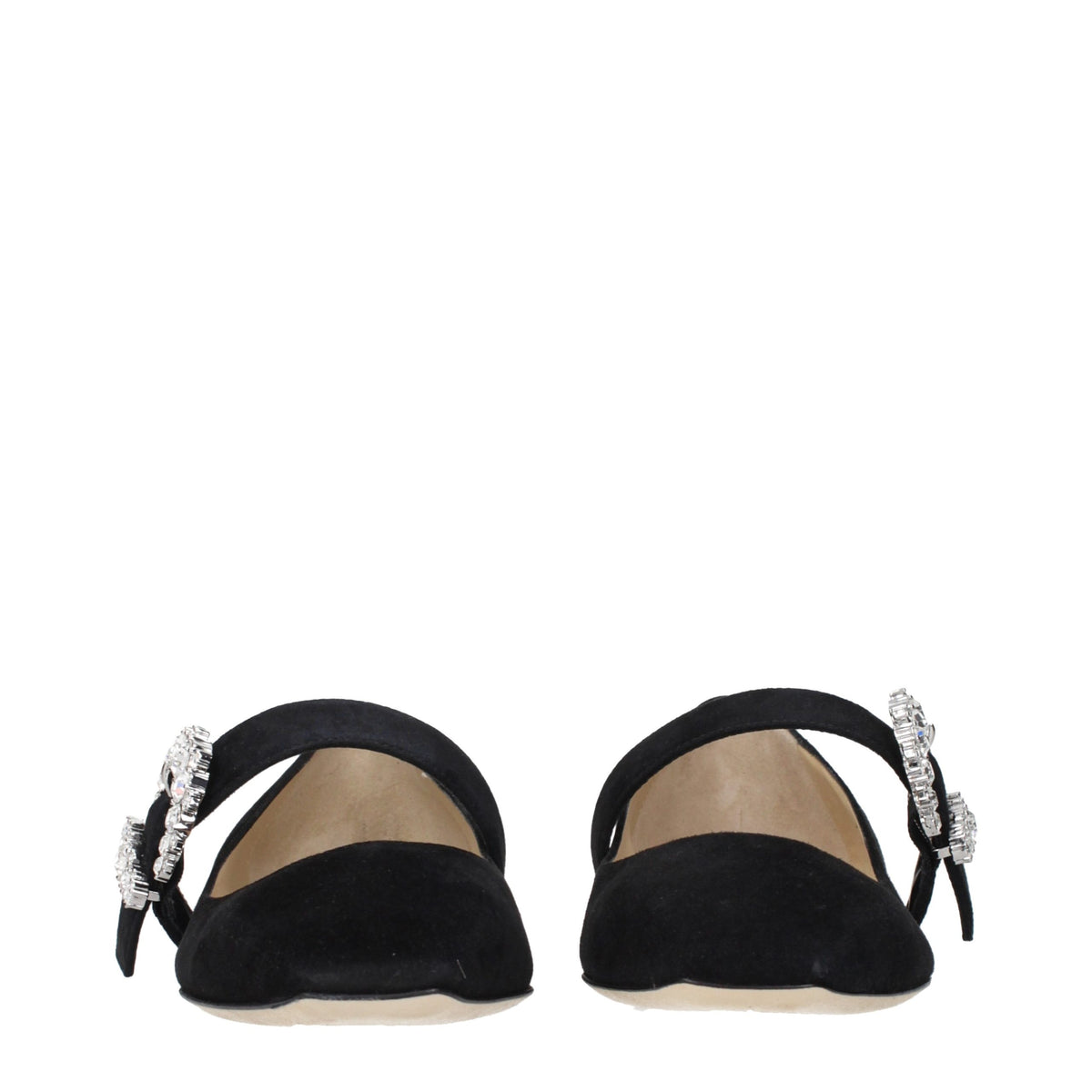 Black Suede Ballet Flats