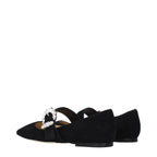 Black Suede Ballet Flats