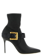 Black Leather Ankle Boots