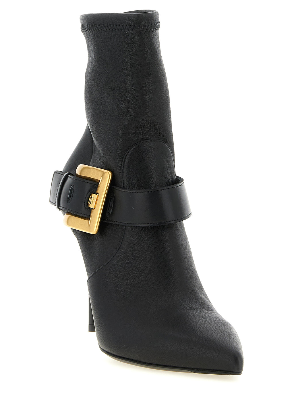 Black Leather Ankle Boots