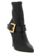 Black Leather Ankle Boots
