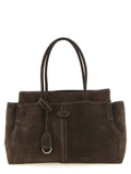Brown Suede Tote Bag