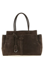 Brown Suede Tote Bag