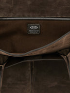 Brown Suede Tote Bag