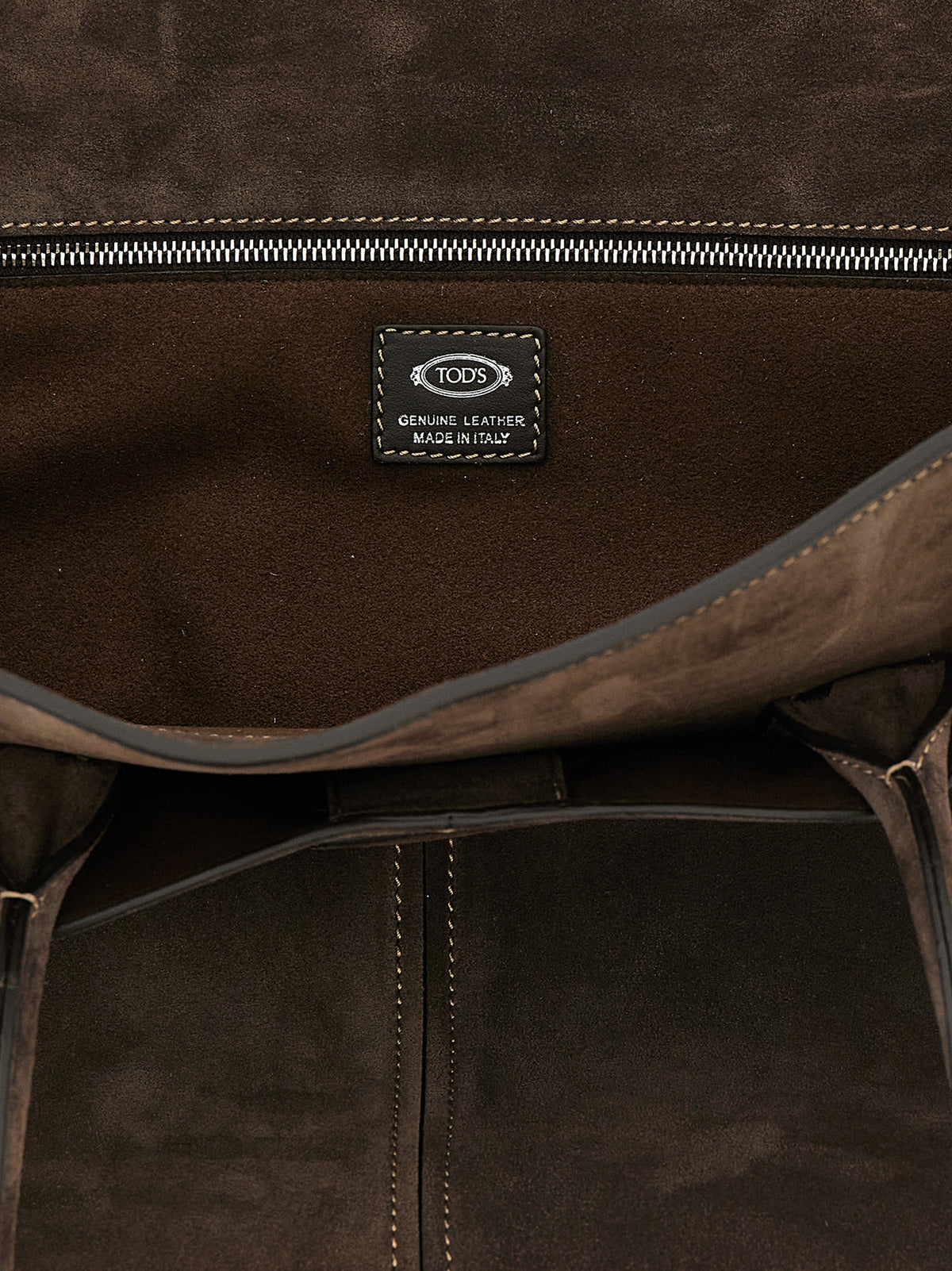 Brown Suede Tote Bag