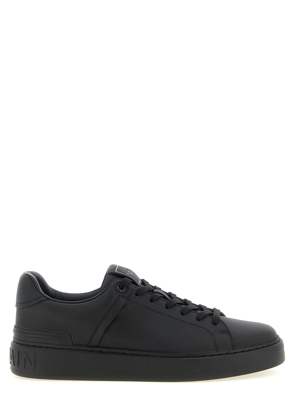 Black Leather Sneakers
