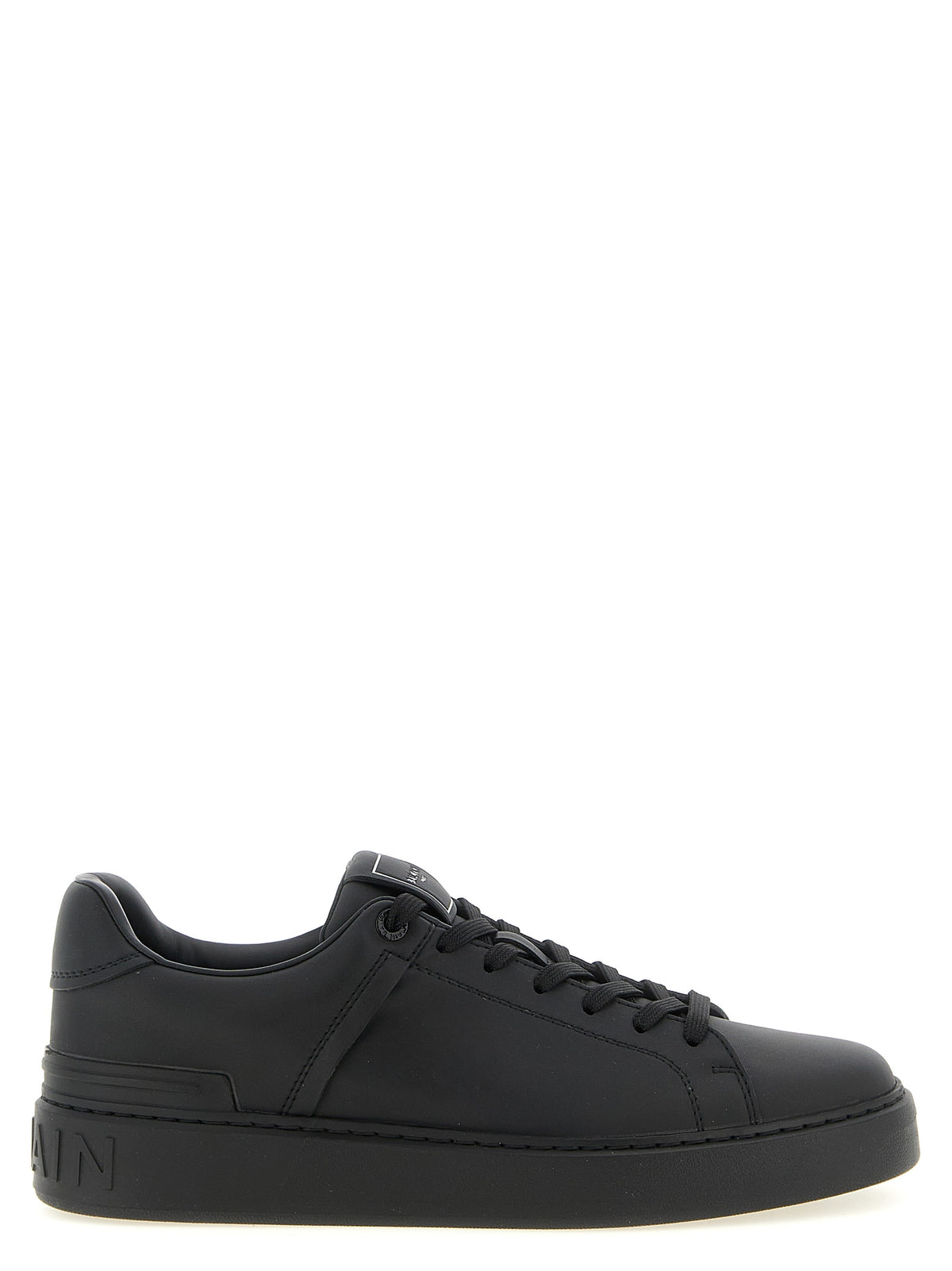 Black Leather Sneakers