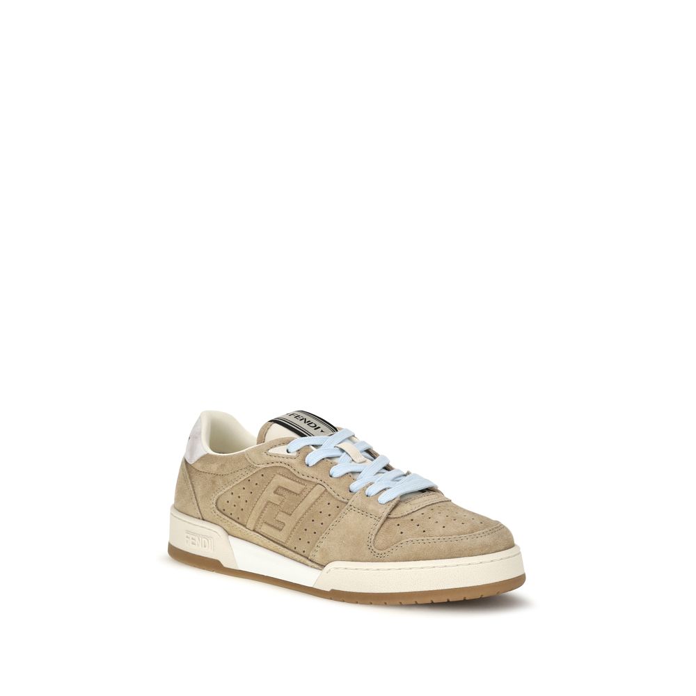 FF Leather Sneakers – Beige