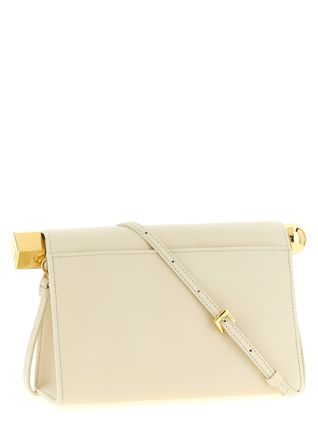Le Sac Rond Clutch – White