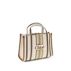 Woody Cotton Shoulder Bag – Beige